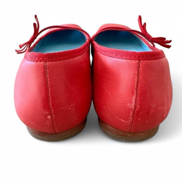 Frances Valentine Red Leather Flats - Picture 6 of 8